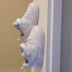 White Nike Air Force sneakers- Toddler size 8